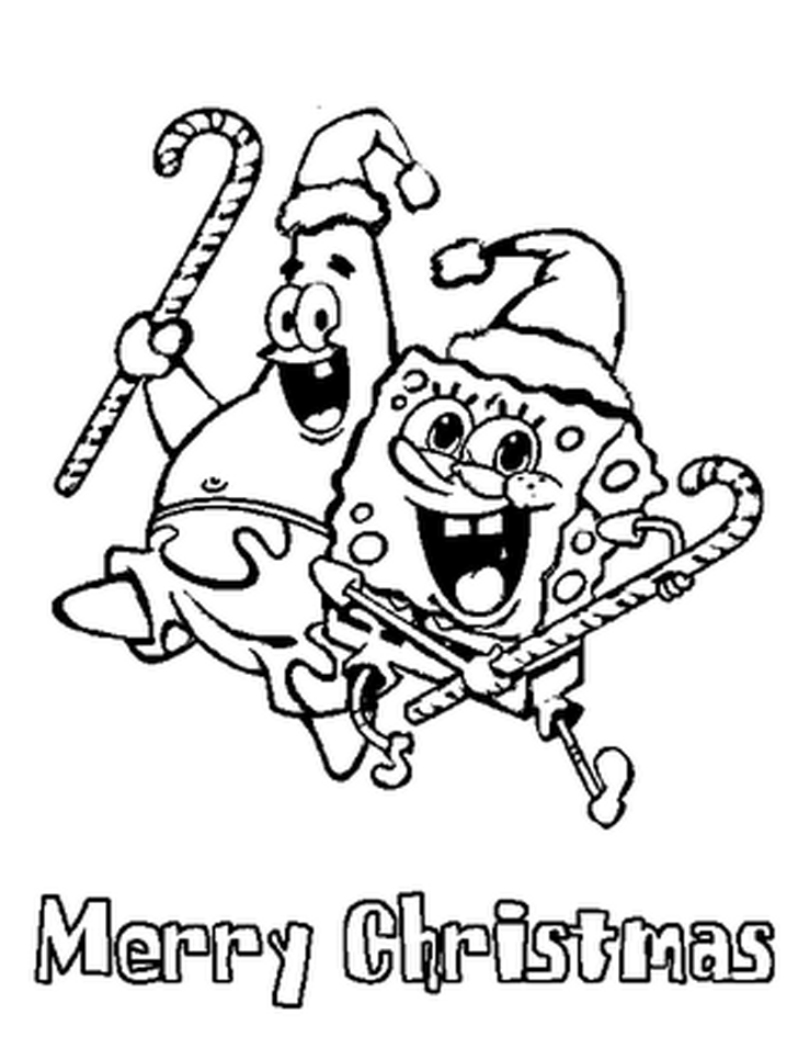 Plansa de colorat cu Spongebob 49 63